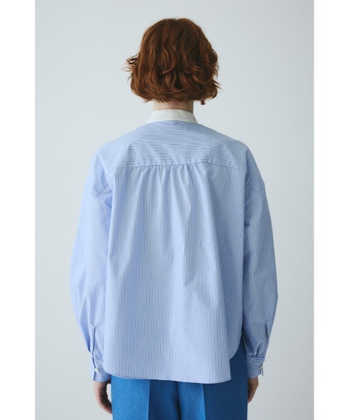 HeRIN.CYE（ヘリンドットサイ）の「Ribbon blouse　　リボンブラウス（シャツ/ブラウス・レディース・ホワイト/ブルー系その他・FREE）」の5枚目の写真
