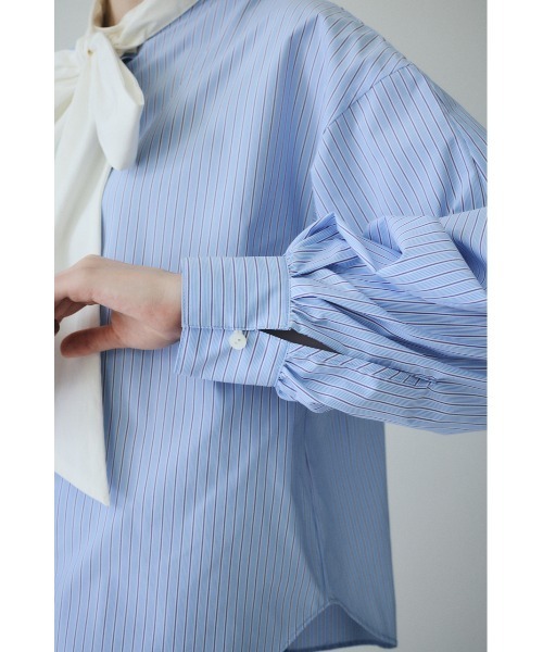 HeRIN.CYE（ヘリンドットサイ）の「Ribbon blouse　　リボンブラウス（シャツ/ブラウス・レディース・ホワイト/ブルー系その他・FREE）」の9枚目の写真