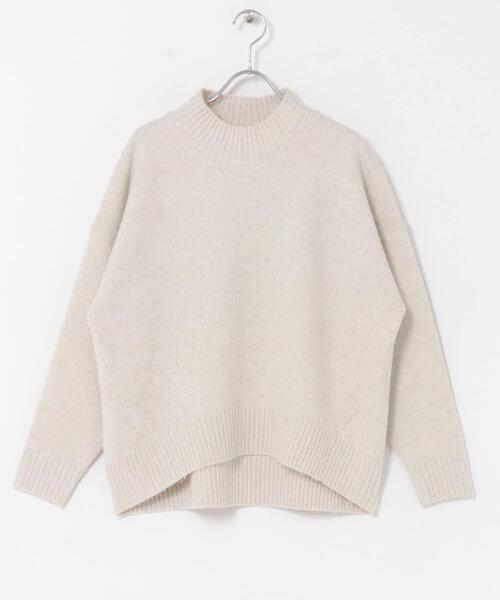 ITEMS URBANRESEARCH（アイテムズ アーバンリサーチ）の「ハイネックメランジニット（ニット/セーター・レディース・オフホワイト/チャコールグレー/ライトグレー/イエロー/グレー系その他・FREE）」の12枚目の写真