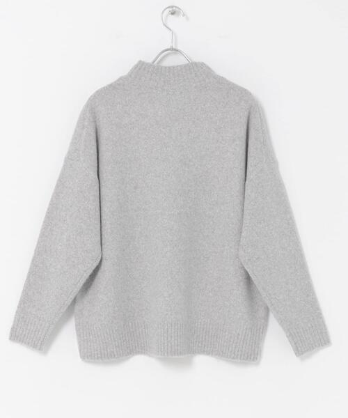 ITEMS URBANRESEARCH（アイテムズ アーバンリサーチ）の「ハイネックメランジニット（ニット/セーター・レディース・オフホワイト/チャコールグレー/ライトグレー/イエロー・FREE）」の7枚目の写真