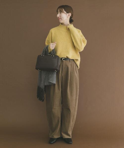 ITEMS URBANRESEARCH（アイテムズ アーバンリサーチ）の「ハイネックメランジニット（ニット/セーター・レディース・オフホワイト/チャコールグレー/ライトグレー/イエロー・FREE）」の21枚目の写真