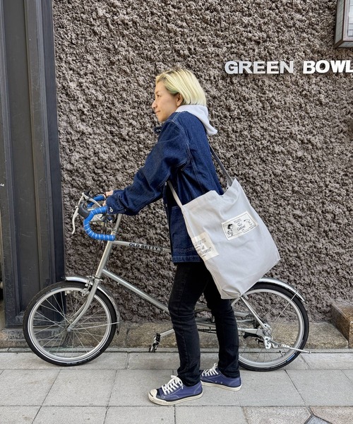 SNOOPY×OLD BETTY'S（スヌーピーカケルオールドベティーズ）の「SNP Canvas 2WAY Tote Bag（ショルダーバッグ・レディース・ブラック/ライトグレー/ライトグレー系/ブラック系その他/ナチュラル/グレー系その他2/ブラック系その他2・フリー/FREE）」の14枚目の写真