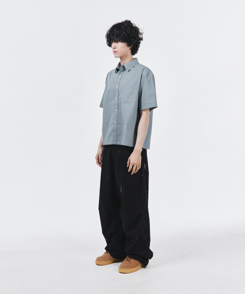 SIGNATURE（シグネチャ）の「サマーオックスフォードクロップハーフシャツ[ブルー]（シャツ/ブラウス・レディース・その他・MEDIUM/LARGE）」の11枚目の写真