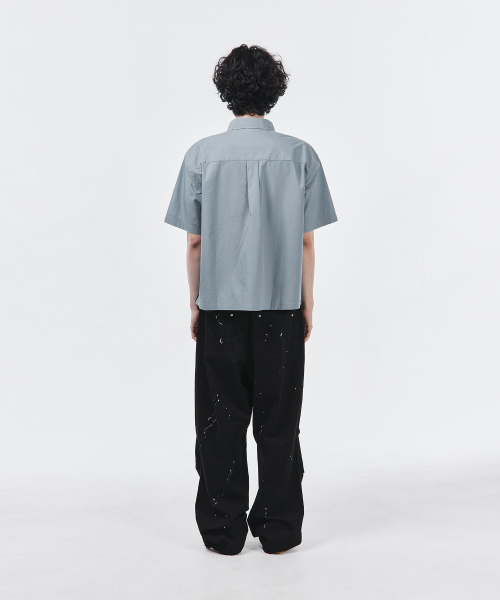 SIGNATURE（シグネチャ）の「サマーオックスフォードクロップハーフシャツ[ブルー]（シャツ/ブラウス・レディース・その他・MEDIUM/LARGE）」の13枚目の写真