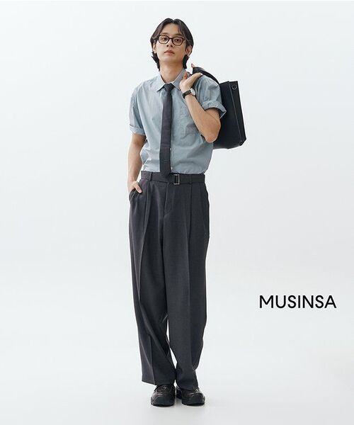 SIGNATURE（シグネチャ）の「サマーオックスフォードクロップハーフシャツ[ブルー]（シャツ/ブラウス・レディース・その他・MEDIUM/LARGE）」の17枚目の写真