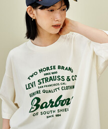 Barbour x Levi's/バブアー × リーバイス Levi's × Barbour Graphic T-shirt/リーバイス × バブアー グラフィック Tシャツ/プリントTシャツ