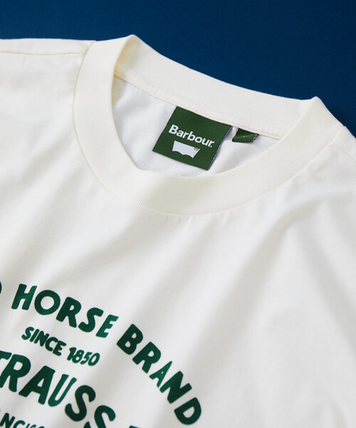 FREAK'S STORE(フリークスストア)の「Barbour x Levi's/バブアー × リーバイス Levi's × Barbour Graphic T-shirt/リーバイス × バブアー グラフィック Tシャツ/プリントTシャツ(Tシャツ/カットソー・レディース・オリーブ/ホワイト・X-SMALL/SMALL)」の20枚目の写真