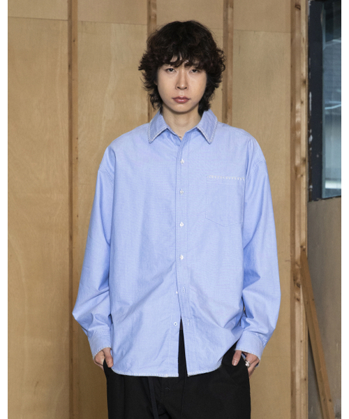 GLACK(グラック)の「GS010 エッジステッチシティボーイシャツ (SKY BLUE)(シャツ/ブラウス・レディース・その他・MEDIUM/LARGE)」の5枚目の写真