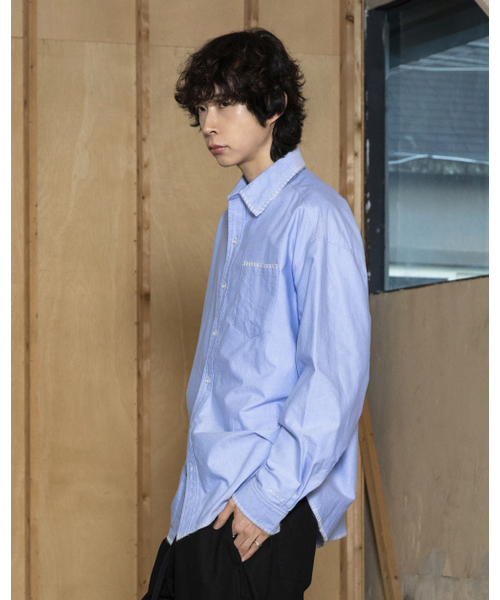GLACK(グラック)の「GS010 エッジステッチシティボーイシャツ (SKY BLUE)(シャツ/ブラウス・レディース・その他・MEDIUM/LARGE)」の6枚目の写真