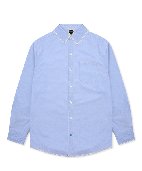 GLACK(グラック)の「GS010 エッジステッチシティボーイシャツ (SKY BLUE)(シャツ/ブラウス・レディース・その他・MEDIUM/LARGE)」の4枚目の写真