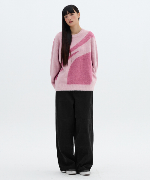 F.ILLUMINATE(フィルミネイト)の「シンボルジャガードラウンドニット-スカイブルー(ニット/セーター・メンズ・その他・SMALL/MEDIUM/LARGE)」の5枚目の写真
