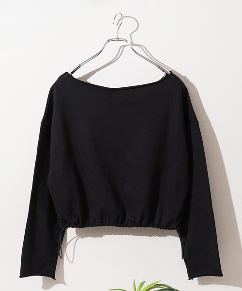 #MEMORY（メモリー）の「【MEMORY】［セットアップ可能］レタリングハート ワンショルダー スウェット / Lettering Heart One-Shoulder Sweatshirt（スウェット・レディース・グレー/ブラック・FREE）」の3枚目の写真