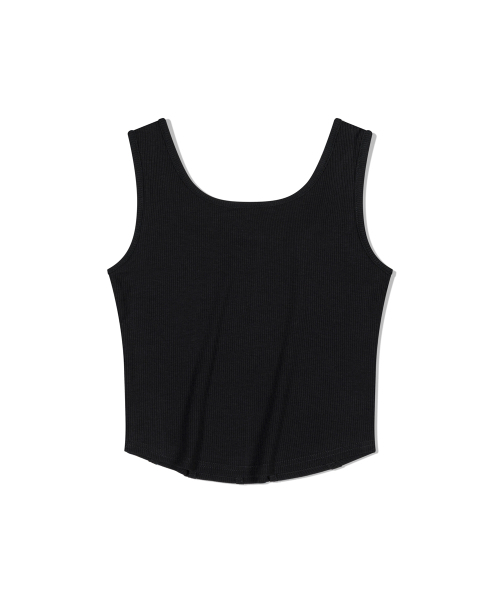 MOAA(モア)の「シェイプ&リブトップ ノースリーブ(ブラック)(Tシャツ/カットソー・レディース・その他・SMALL/MEDIUM)」の3枚目の写真