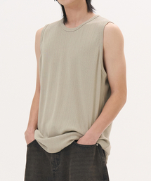 かぎ針編みスリーブレス(BEIGE)