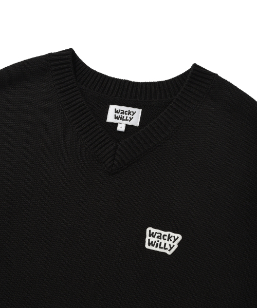 Wacky WiLLy(ワッキーウィリー)の「スリーブレスロゴプルオーバーニットブラック(ベスト・レディース・その他・SMALL/MEDIUM/LARGE/X-LARGE)」の4枚目の写真