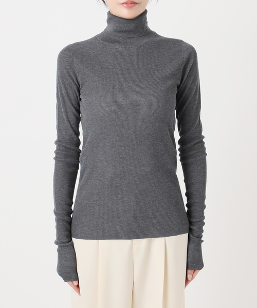 追加》ファインゲージリブタートル（ニット/セーター）｜NOBLE