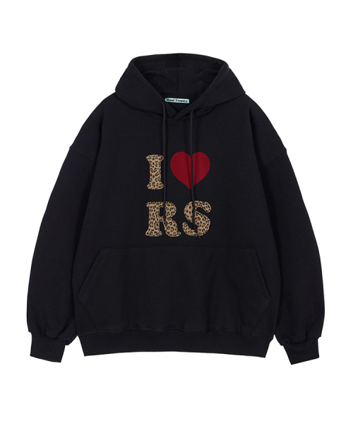 ROSEFRANTZ（ロゼフランツ）の「Leopard Heart Hoodie [Black]（パーカー・レディース・ブラック・FREE）」の3枚目の写真