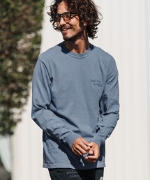 1minute 1second（ワンミニットワンセカンド）の「mlt5503-cursive embroidery pigment long sleeve cut&sewn ロングスリーブTシャツ(1M26H330)（Tシャツ/カットソー）」