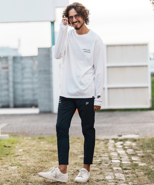 1minute 1second（ワンミニットワンセカンド）の「mlt5503-cursive embroidery pigment long sleeve cut&sewn ロングスリーブTシャツ(1M26H330)（Tシャツ/カットソー・メンズ・ブラック/ネイビー/ホワイト・XL/L/M/S）」の17枚目の写真