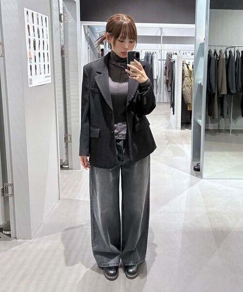 INSILENCE WOMEN(インサイレンスウーマン)の「オーバーサイズウールブレザーCHARCOAL(テーラードジャケット・レディース・その他・MEDIUM/X-SMALL/SMALL)」の10枚目の写真