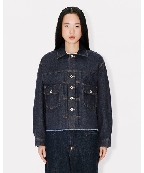 KENZO(ケンゾー)の「'KENZO Winter Holidays' トラッカー ジャケット イン ジャパニーズ デニム(デニムジャケット・レディース・ブルー系その他7・SMALL)」の4枚目の写真