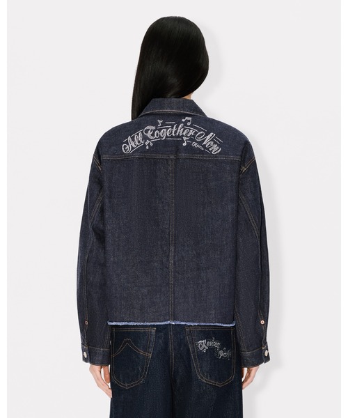 KENZO(ケンゾー)の「'KENZO Winter Holidays' トラッカー ジャケット イン ジャパニーズ デニム(デニムジャケット・レディース・ブルー系その他7・SMALL)」の5枚目の写真