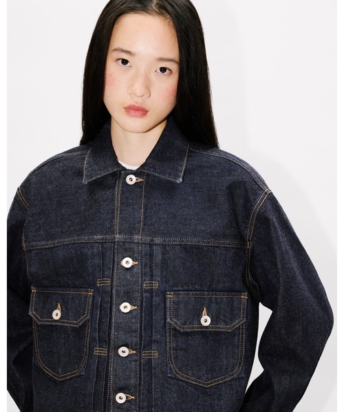 KENZO(ケンゾー)の「'KENZO Winter Holidays' トラッカー ジャケット イン ジャパニーズ デニム(デニムジャケット・レディース・ブルー系その他7・SMALL)」の2枚目の写真