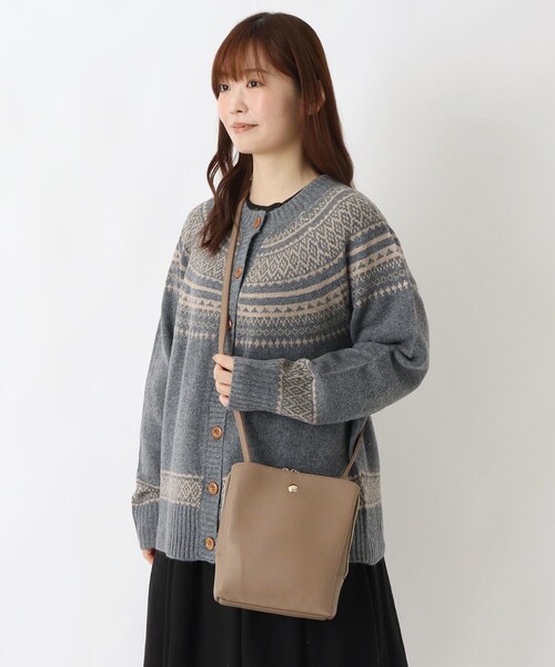 one'sterrace(ワンズテラス)の「SE 合皮3層軽量ショルダー(ショルダーバッグ・レディース・ベージュ系その他7/ブロンズ/ブラック系8・99)」の16枚目の写真
