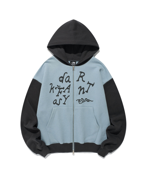 DARK FANTASY HOODIE ZIP UP_SKYBLUE(NG2FFUM483A)（パーカー）｜NICE