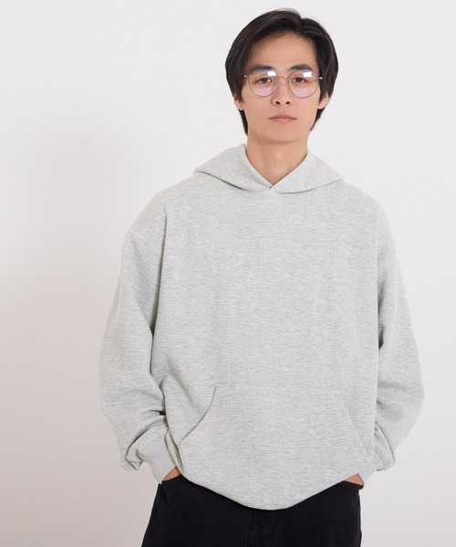 coca（coca）（コカ）の「ブロックジャカードプルパーカー（パーカー・メンズ・ブラック/ライトグレー・L/M/XL）」の9枚目の写真