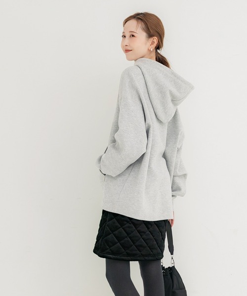 coca（coca）（コカ）の「ブロックジャカードプルパーカー（パーカー・メンズ・ブラック/ライトグレー・L/M/XL）」の14枚目の写真