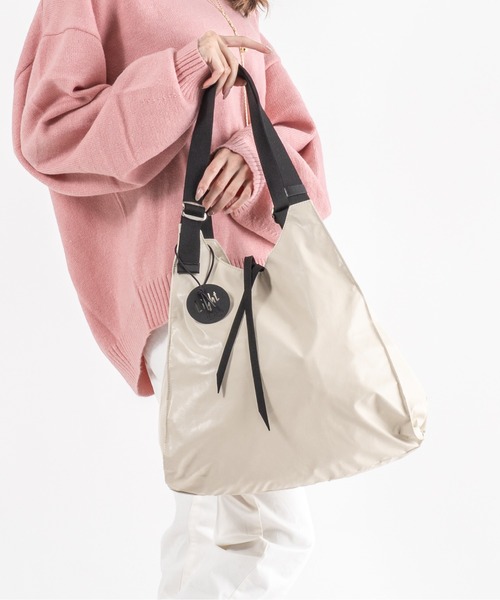 Jack Gomme（ジャックゴム）の「【JACK GOMME】ショルダーバッグ　トートバッグ　LESAC Sac cabas（ショルダーバッグ・レディース・アイボリー/インディゴブルー/モカ/シルバー/ブラック・FREE）」の4枚目の写真