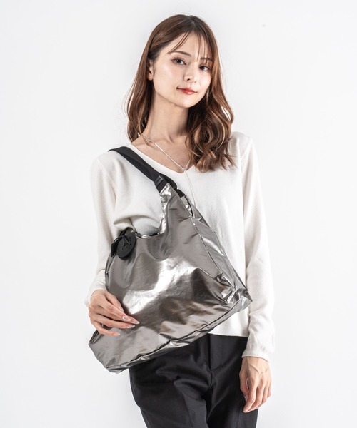 Jack Gomme（ジャックゴム）の「【JACK GOMME】ショルダーバッグ　トートバッグ　LESAC Sac cabas（ショルダーバッグ・レディース・アイボリー/インディゴブルー/モカ/シルバー/ブラック・FREE）」の5枚目の写真