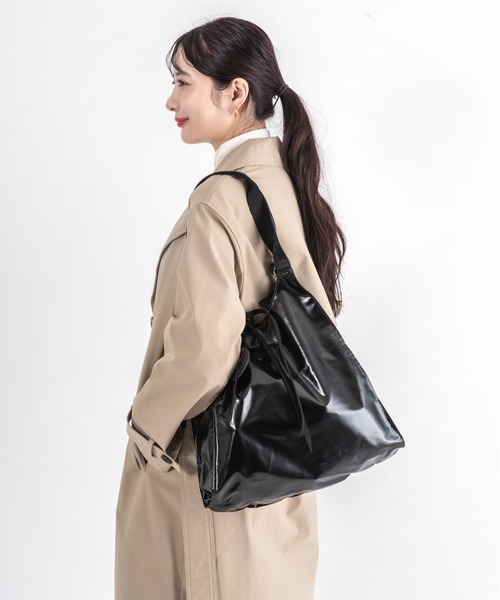 Jack Gomme（ジャックゴム）の「【JACK GOMME】ショルダーバッグ　トートバッグ　LESAC Sac cabas（ショルダーバッグ・レディース・アイボリー/インディゴブルー/モカ/シルバー/ブラック・FREE）」の21枚目の写真
