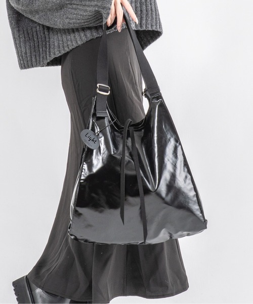 Jack Gomme（ジャックゴム）の「【JACK GOMME】ショルダーバッグ　トートバッグ　LESAC Sac cabas（ショルダーバッグ・レディース・アイボリー/インディゴブルー/モカ/シルバー/ブラック・FREE）」の12枚目の写真