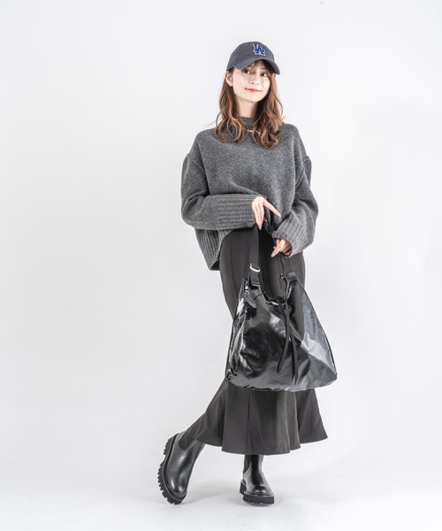 Jack Gomme（ジャックゴム）の「【JACK GOMME】ショルダーバッグ　トートバッグ　LESAC Sac cabas（ショルダーバッグ・レディース・アイボリー/インディゴブルー/モカ/シルバー/ブラック・FREE）」の8枚目の写真