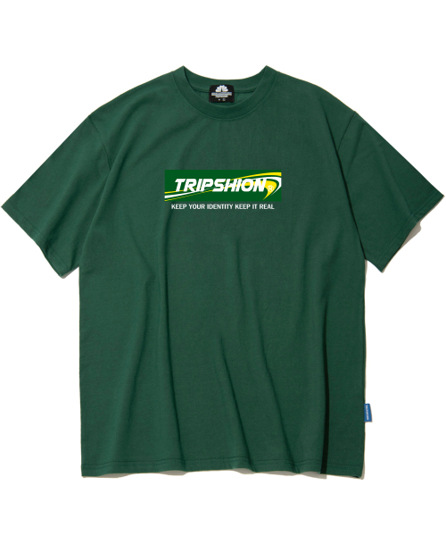 TRIPSHION(トリップション)の「GREEN BOX ロゴTシャツ - グリーン(Tシャツ/カットソー・メンズ・その他・LARGE/MEDIUM/X-LARGE)」の1枚目の写真