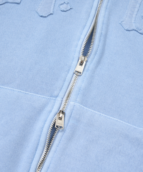 STIGMA(スティグマ)の「Applique STGM Pigment Washed Oversized Zip-up Hoodie Sky Blue(パーカー・メンズ・その他・MEDIUM/LARGE/X-LARGE)」の7枚目の写真