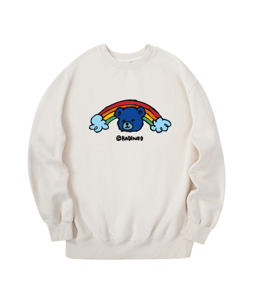 RADINEO(ラディネオ)の「レインボーベア スウェットクリーム(スウェット・メンズ・その他・MEDIUM/LARGE/X-LARGE)」の1枚目の写真