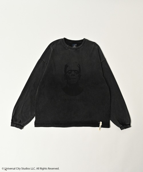 ADAM PATEK（アダムパテック）の「ADAMPATEK/アダムパテック/Frankenstein portrait long sleeve（Tシャツ/カットソー・レディース・ブラック・2）」の5枚目の写真