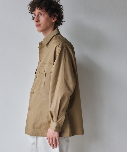 NewAnce(ニュアンス)の「【NewAnce】Work Shirt Jacket / ワークシャツジャケット -オリジナルツイルシリーズ-(シャツ/ブラウス・メンズ・ブラック/ベージュ・M/L)」の13枚目の写真