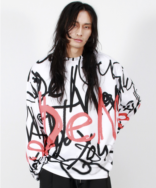 DEMARC(ドゥマーク)の「M STREET GRAFFITI OVERSIZED LONG-SLEEVE T-SHIRT(Tシャツ/カットソー・メンズ・その他・MEDIUM/LARGE)」の8枚目の写真