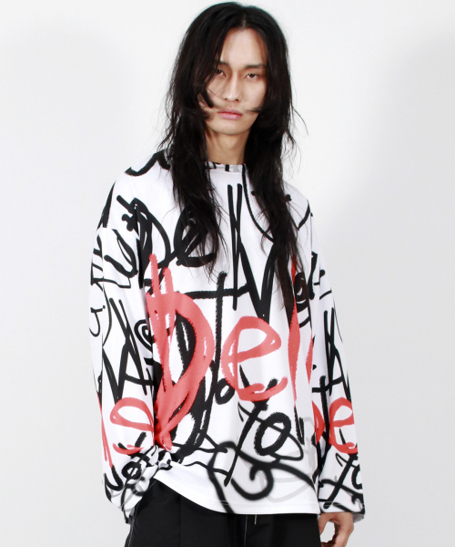 DEMARC(ドゥマーク)の「M STREET GRAFFITI OVERSIZED LONG-SLEEVE T-SHIRT(Tシャツ/カットソー・メンズ・その他・MEDIUM/LARGE)」の9枚目の写真