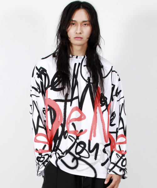 DEMARC(ドゥマーク)の「M STREET GRAFFITI OVERSIZED LONG-SLEEVE T-SHIRT(Tシャツ/カットソー・メンズ・その他・MEDIUM/LARGE)」の12枚目の写真