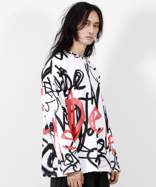 DEMARC(ドゥマーク)の「M STREET GRAFFITI OVERSIZED LONG-SLEEVE T-SHIRT(Tシャツ/カットソー・メンズ・その他・MEDIUM/LARGE)」の13枚目の写真