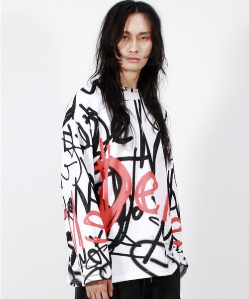 DEMARC(ドゥマーク)の「M STREET GRAFFITI OVERSIZED LONG-SLEEVE T-SHIRT(Tシャツ/カットソー・メンズ・その他・MEDIUM/LARGE)」の14枚目の写真