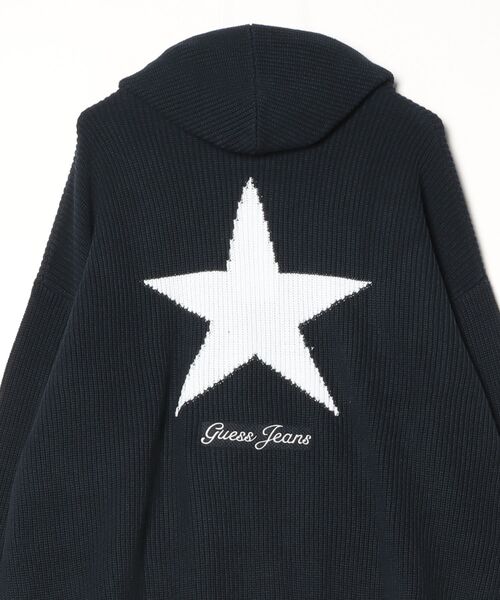 GUESS JEANS Long Sleeves Star Hoodie Sweater ニットトップス