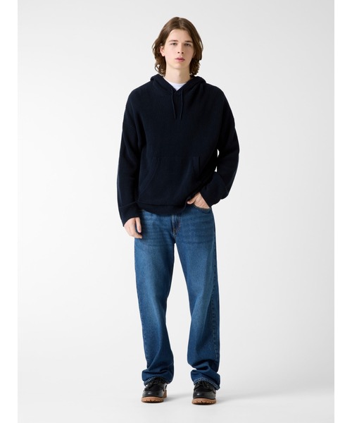 GUESS JEANS Long Sleeves Star Hoodie Sweater ニットトップス