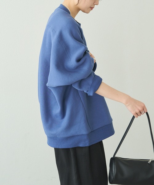 PUAL CE CIN（ピュアルセシン）の「裏ボア刺繍スウェット（スウェット・レディース・オートミール/ブルー/グレー・FREE）」の20枚目の写真