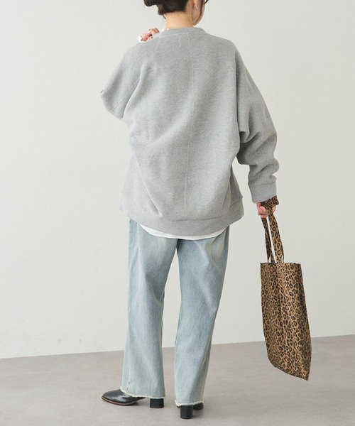 PUAL CE CIN（ピュアルセシン）の「裏ボア刺繍スウェット（スウェット・レディース・オートミール/ブルー/グレー・FREE）」の17枚目の写真